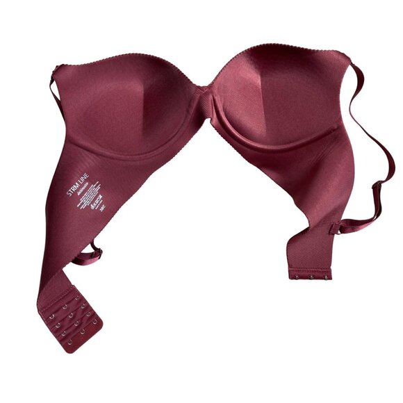 STRM LINE Push Up Wire free Bra Women's Size 38C Rust Adjustable Style: LY591125 - Picture 2 of 11